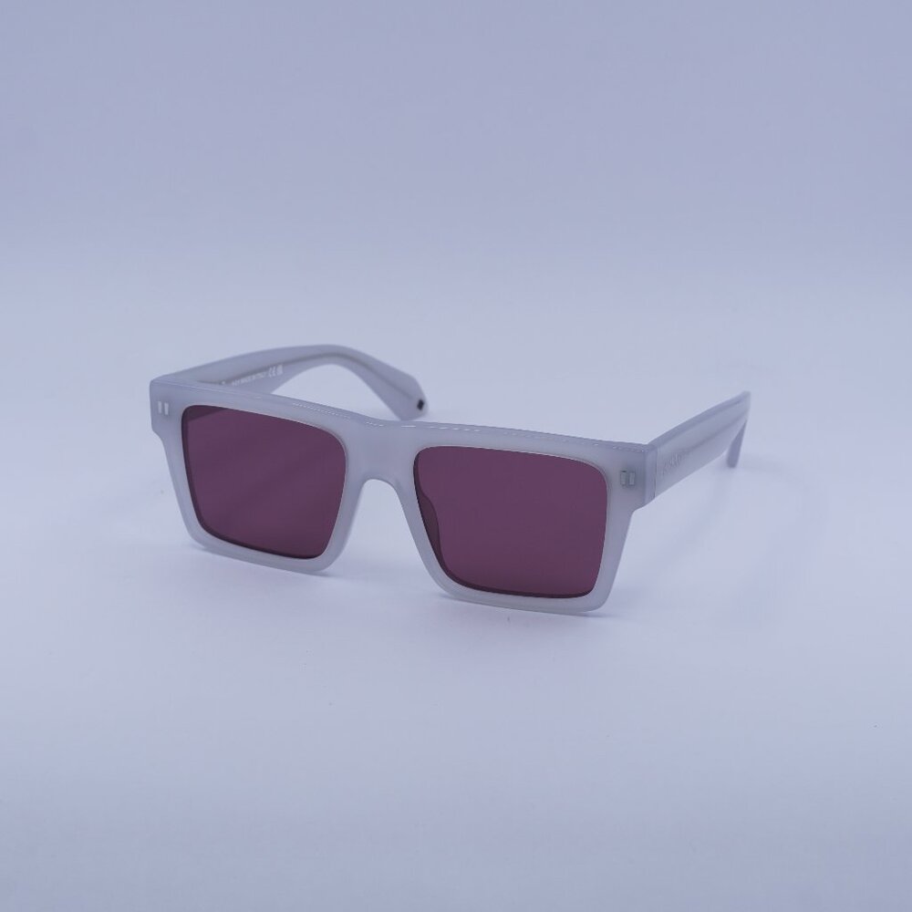 Off-White OERI109 LAWTON 0928 Sunglasses Grey Square Frame, Burgundy Lenses